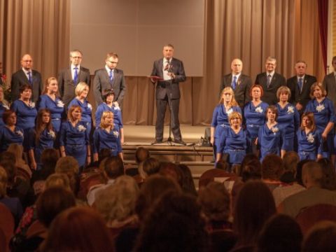 Svētku koncerts &quot;Līgatnes Likteņa Līnija&quot; Līgatnes kultūras namā 2018. gada 18. novembrī. Jāņa Pešika foto