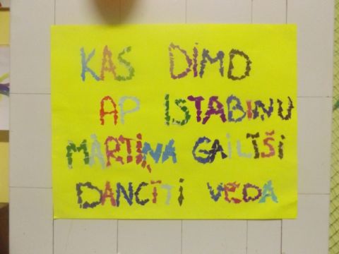 Mārtiņdiena Līgatnes bērnudārzā Gaujas ielā 7. Foto: Veronika Akmene