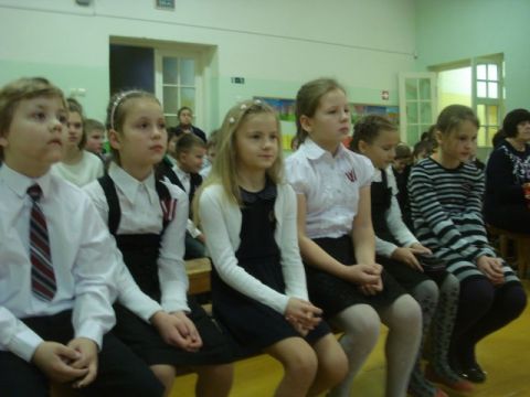 Latvijai jubileja - 96 LNV Pamatskolas ēkā, 2014.gada 14.novembrī, foto Līga Zicmane