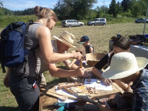GNP projekta &quot;Vidzemes leģendas&quot; noslēguma pasākums pie Zvārtes ieža, 02.08.2014., foto Rasma Vanaga