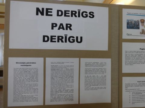 Izstāde &quot;Nederīgs par derīgu&quot; Līgatnes kultūras namā no 2017. gada 2. līdz 31. martam. Foto: Daina Klints