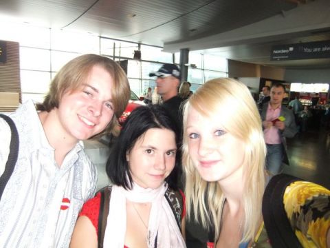 Anna, Jānis, Māra Itālijā, 2010.gada septembrī, foto no Itālijas