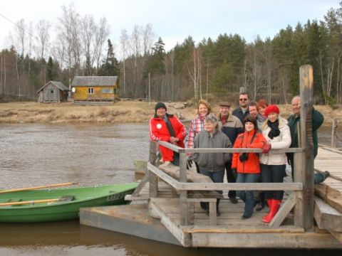 22.martā Pasaules ūdens dienā pie Līgatnes pārceltuves, foto Anita Jaunzeme