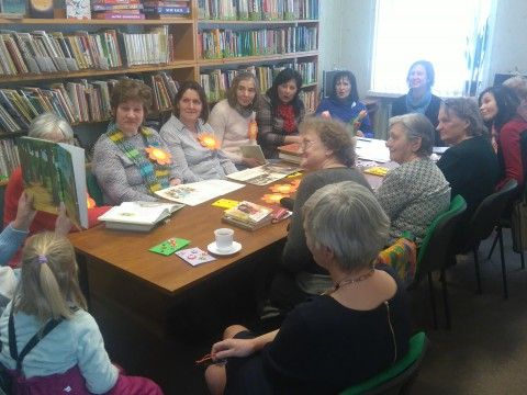 Labāko vecmāmiņu konkursa dalībnieču pirmā tikšanās 2018. gada 8. martā. Madaras Židauas foto