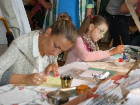 &quot;Vēstules no Līgatnes&quot;- III Latvijas Papīra svētki, Līgatnes pūtēju orķestra pirmā uzstāšanās, 09.08.2014., foto Anita Jaunzeme