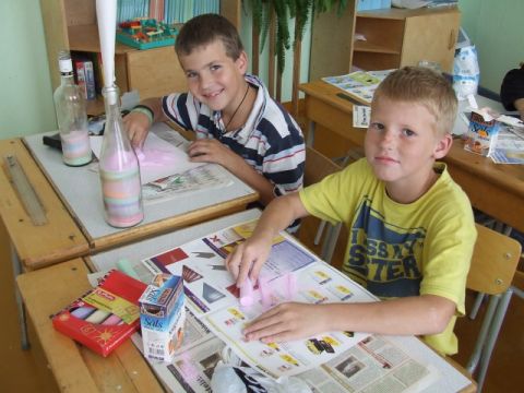 Radošā darbnīca Līgatnes novada vidusskolā, 2011., foto Santa Šūmane