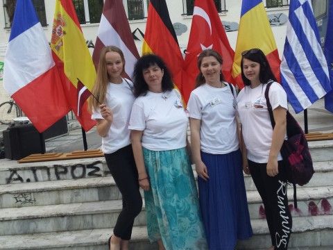 Comenius projekta darba tikšanās Grieķijā 2015.gada maijā. Foto Aija Ziediņa