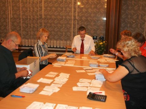 10.Saeimas vēlēšanas Līgatnes novada vēlēšanu iecirknī Nr. 376, Līgatnes pagasta &quot;Zvaniņos&quot;, foto Anita Jaunzeme