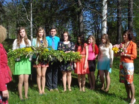 Līgatnes novada vidusskolas pēdējā skolas zvana diena 9.b klasei, 16.05.2014. Foto Līga Zicmane