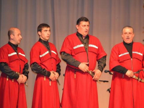 Līgatnes ciemiņi no Gruzijas aicina uz tautas mūzikas un deju koncertu 13. maijā Līgatnes kultūras namā,, foto Liene Pīlēģe