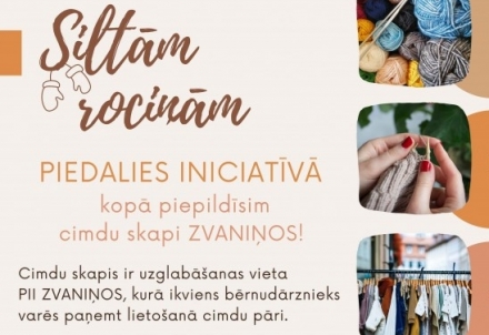Kopā piepildīsim cimdu skapi “Zvaniņos"