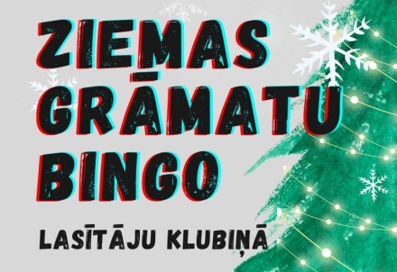 Ziemas grāmatu bingo Līgatnes pilsētas bibliotēkā