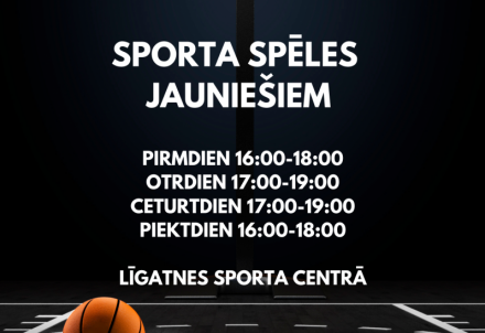 Sporta spēļu nodarbības jauniešiem Līgatnē