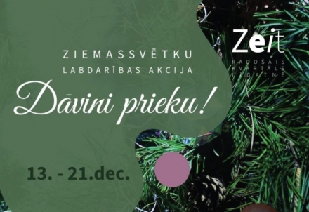 Pēdēja diena, lai piedalītos "Zeit" akcijā un dāvātu prieku Līgatnes bērniem