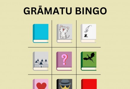 Vasaras lasīšanas konkurss skolēniem "Grāmatu bingo"