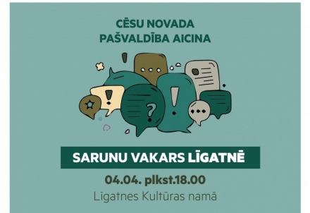 Sarunu vakars Līgatnē ar pašvaldības vadību
