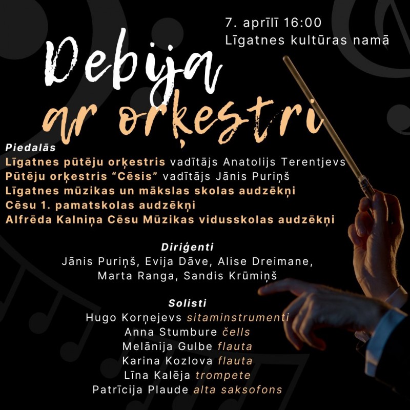 Jauno mūziķu koncerts "Debija ar orķestri"