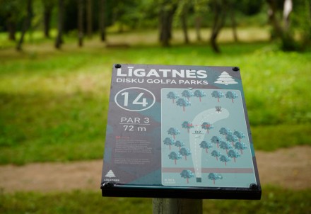 Atklāts disku golfa parks Līgatnē