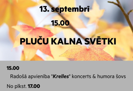 Pluču kalna svētki 13.septembrī