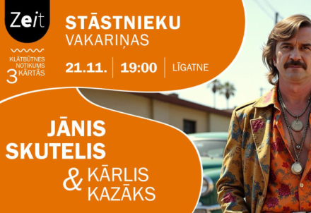 Stāstnieku vakariņas ar Jāni Skuteli un Kārli Kazāku