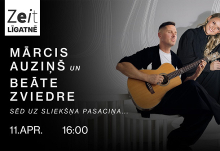 Mārcis Auziņš un Beāte Zviedre dzejkoncertā “Sēd uz sliekšņa pasaciņa…"