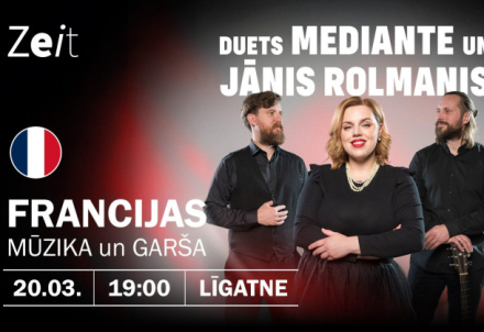 Francijas mūzikas un garšas vakars ar duetu MEDIANTE un JĀNI ROLMANI