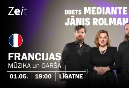 Francijas mūzikas un garšas vakars kopā ar duetu MEDIANTE un JĀNI ROLMANI