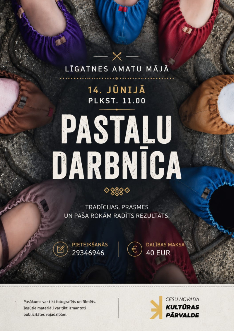 Pastalu darbnīca Līgatnes Amatu mājā