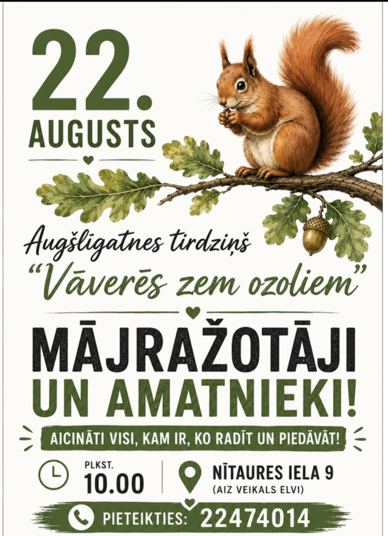 Mājražotāju un amatnieku tirdziņš Augšlīgatnē