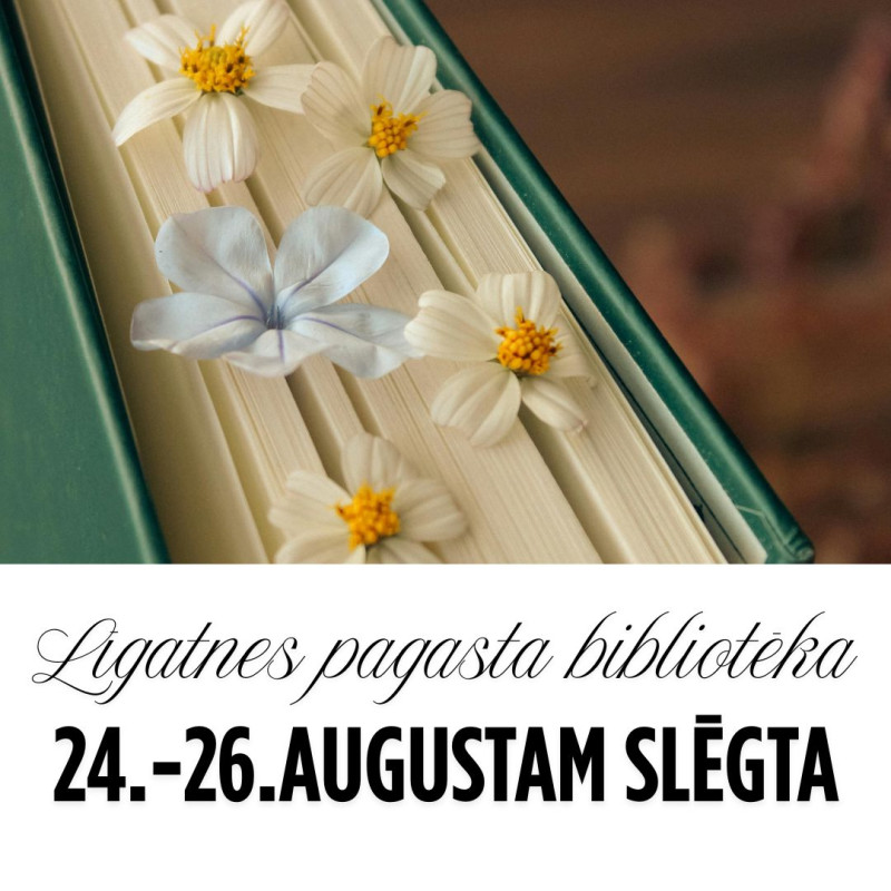 Izmaiņas Līgatnes pagasta bibliotēkas darba laikā
