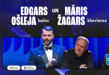Edgars Ošleja un pianists Māris Žagars