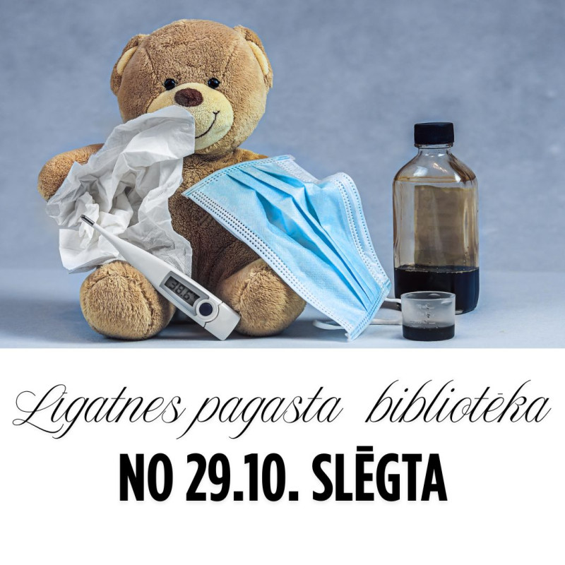 Līgatnes pagasta bibliotēka uz laiku slēgta